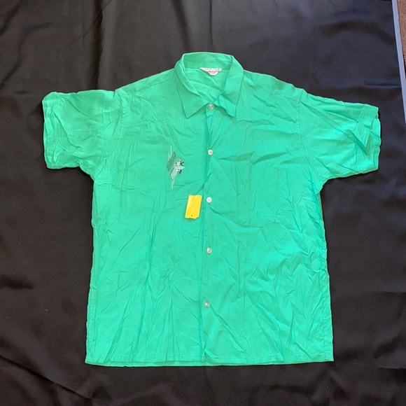 Electric green 70’s men shirt - Picture 2 of 7